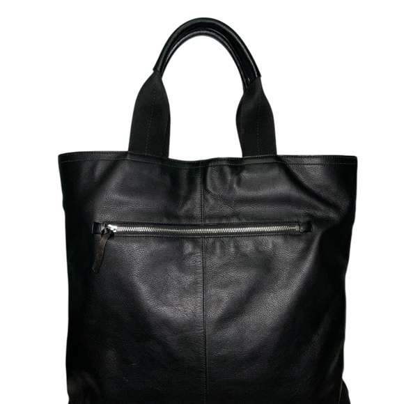 Coach Thompson Large Slim North South Black Leather Tote Bag 70322 - Picture 2 of 16
